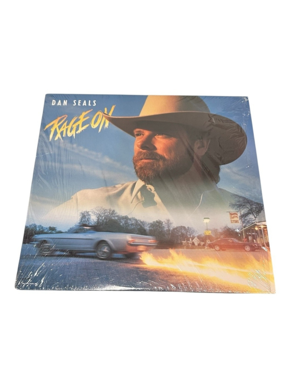 Vintage Dan Seals Vinyl LP Rage On 1988 Capitol Country Pop Album Black